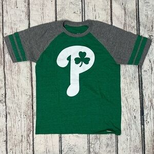Philadelphia Phillies MLB Baseball Womens SOFT Irish St Patricks Day Tee